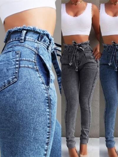 Fringed jeans
