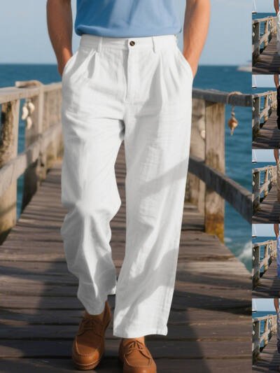 Casual Loose-Fit Business Suit Trousers