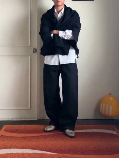 Black Batwing Sleeve Cardigan Cape