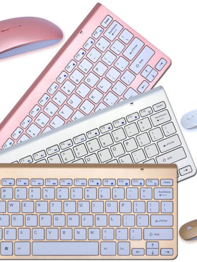 2.4G Wireless Keyboard And Mouse Protable Mini Keyboard Mouse Combo Set For Notebook Laptop Mac Desktop PC Computer Smart TV PS4