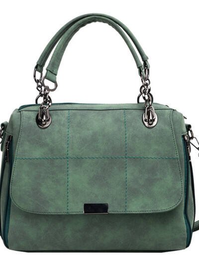 Matte Women  Scrub Female Shoulder Bags Large Capacity Matcha Green PU Leather Lady Totes Boston Bag for Travel Hand Bags