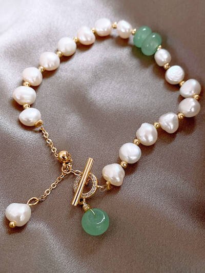 Women Irregular Freshwater Pearl Adjustable Bracelet