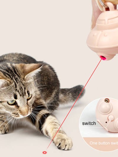 Cat Laser Toy Pointer Cat Collar Automatic Interactive Cat Toy For Kittens Dogs Game USB Charging Electric Training Pet Items