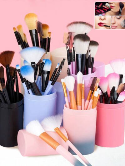 12pcs Makeup Brush Set Blush Eyeshadow Eyelash Highlighter Makeup Brush