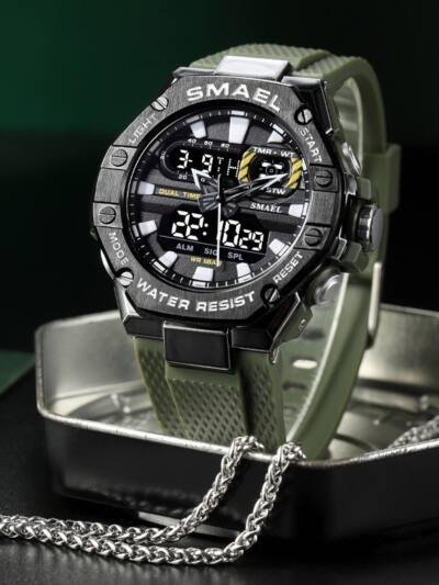 Digital Alloy Electronic Watch Men