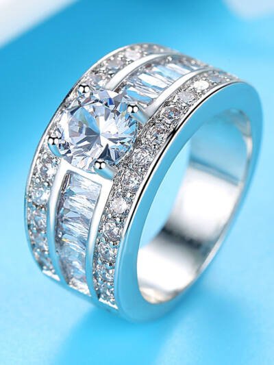 Fashion Jewellery Sumptuous Creative Trend Zircon Claw Heart Arrow Female Adjustable Size Ring Vintage Party Rings For Girls Fashion Jewellery Sumptuous Creative Trend Zircon Claw Heart Arrow Femal