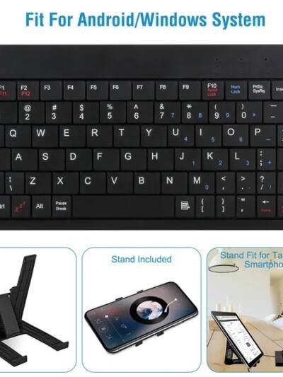 80 Keys Wired Keyboard Mini USB Connector Keyboard Portable Durable Keyboard With Carry Bag