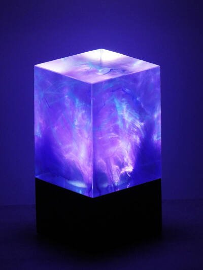 Galaxy Cube - Purple Handcrafted Ambient Lamp