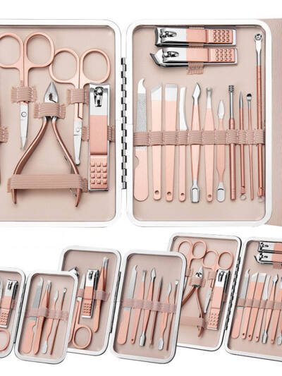 Professional Scissors Nail Clippers Set Ear Spoon Dead Skin Pliers Nail Cutting Pliers Pedicure Knife Nail Groove Trimmers