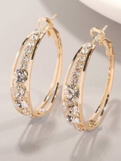 European And American Air Drill Mosaic Women's Earrings