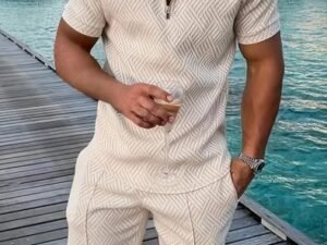 Polo Shirt Sports Short Sleeve Shorts Suit For Men