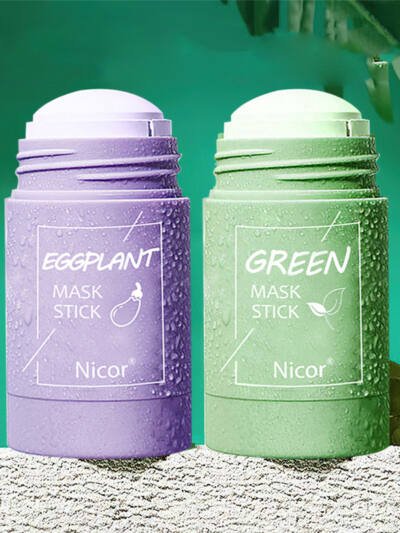 Cleansing Green Tea Mask Clay Stick Oil Control Anti-Acne Whitening Seaweed Mask Skin Care