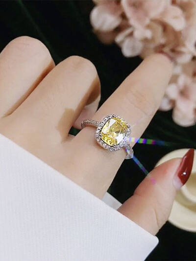 Rings For Women Bridal Wedding Anelli Trendy Jewelry Engagement Ring White Gold Color Anillos