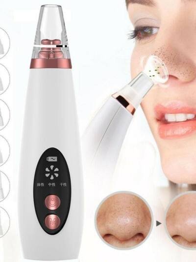 Blackhead Pore Vacuum Cleaner Nose Cleanser Blackheads Remover Blackhead Acne Removal Button Face Suction Beauty Skin Care Tool