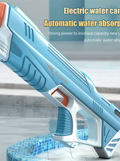 Summer Full Automatic Electric Water Gun Toy Induction Water Absorbing High-Tech Burst Water Gun Beach Outdoor Water Fight Toys