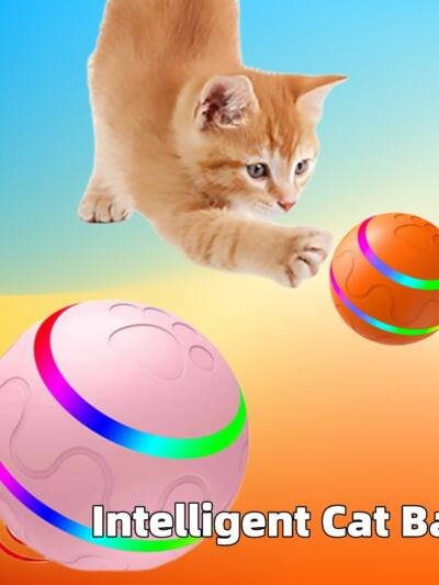 Pet New Cat Wicked Ball Toy Intelligent Ball USB Cat Toys Self Rotating Ball Automatic Rotation Ball