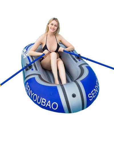 Single Boat Adult Double Boat Pvc Inflatable Kayak With Oars