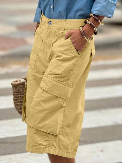 Three-dimensional Work Pants With Multiple Pockets And A 78 Length