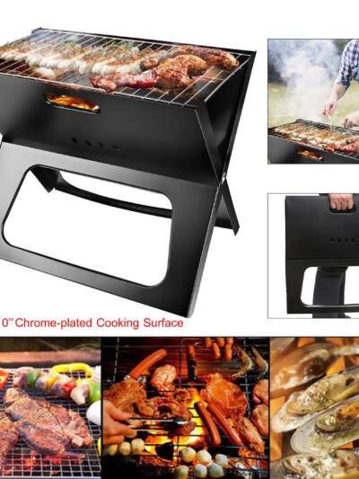 Foldable BBQ Grill Portable BBQ Barbecue Grill Camping Garden Outdoor Travel For Camping Picnic RV Travel