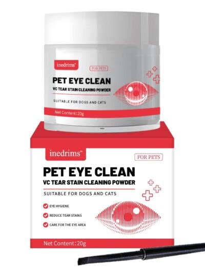 Pet Tear Stain Removal Powder - Natural And Gentle Formula, Eye And Fur Care, Tear Stain Removal And Brightening, An Essential Product For Pet Eye Cleaning.