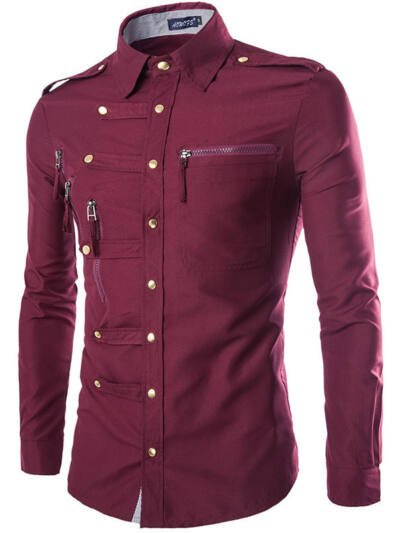Brand Men Shirt Fashion Design Mens Slim Fit Cotton Dress Shirt Stylish Long Sleeve Shirts Chemise Homme Camisa Masculina