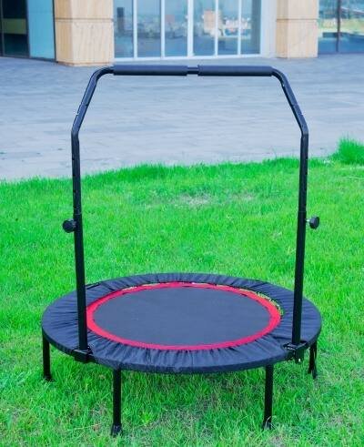 40 Inch Mini Exercise Trampoline For Adults Or Kids Indoor Fitness Rebounder Trampoline With Safety Pad Max. Load 300LBS