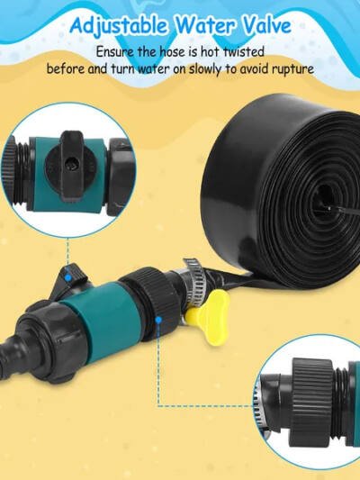 Children's Trampoline Sprinkler Outdoor Water Park Sprinkler, Suitable For Children's Outdoor Water Game Toys