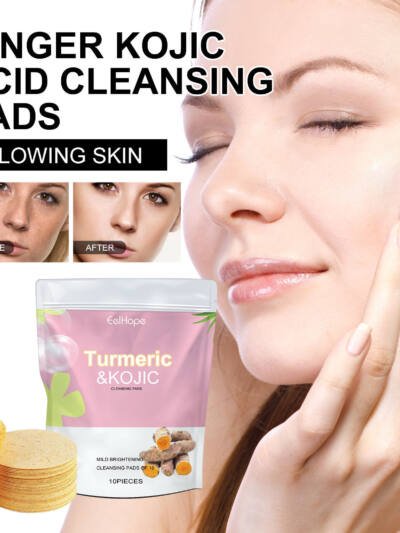 EelHope Turmeric Cleansing Pad Deep Cleansing Pore Refining Acne Blemish Reducing Facial Brightening