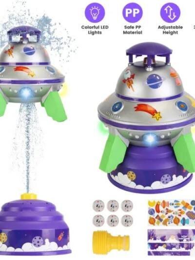UFO Fountain Outdoor Summer Rocket Toy