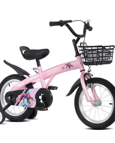 FKZNPJ 16 Inch Sporty Kids Bike With Training Wheels And Stand Adjustable Saddle Suitable For Boys And Girls Aged 4-8 Years Tall Height 41-53 Inches Available In A Variety Of Colors