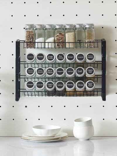 Spice Rack Organizer For Cabinet Kitchen Countertop Seasoning Organizer 18x11 In