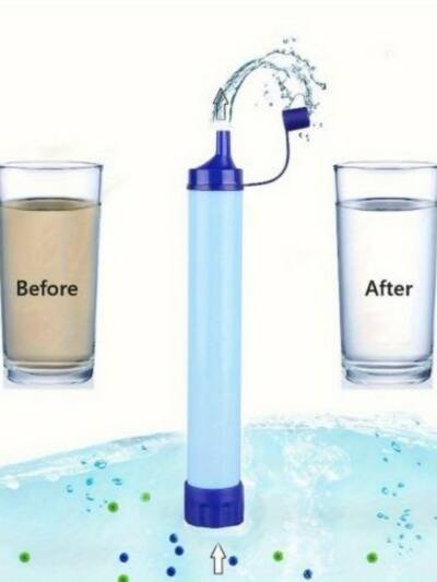 Essential Personal Water Filter For Hiking, Camping And RV Travel Emergency Preparedness