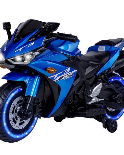 Kids Motorcycle,12V Motorcycle For Kids 3 4 5 6 Years Boys Girls 12v7ah Kids Motorcycle Ride On Toy With Training Wheels  Manual Throttle  Drive By Hand Lighting Wheels