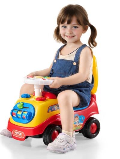 Ride On Push Car For Toddlers, Ages 1-3, Ride Racer, Sit To Stand Toddler Ride On Toy, Classic Kids Ride On Car With Music Steering Wheel, Horn & Under Seat Storage, Ride On Toy For Boys Girls