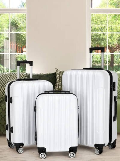 3-in-1 Multifunctional Large Capacity Traveling Storage Suitcase White