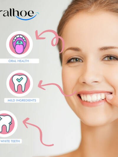 Oralhoe Peach Flavor Teeth Cleaning Mouthwash Pellets Breath Long Lasting Fragrance Clean Gums Portable Mouthwash Pellets