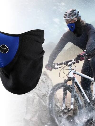 Half Face Mask Breathable Windproof Dustproof Neck Warmer For Bike Motorcycle Racing