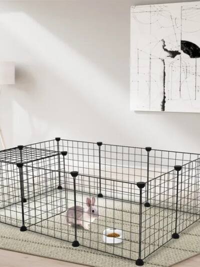 Pet Playpen Small Animal Cage Indoor Portable Metal Wire Yard Fence For Small Animals