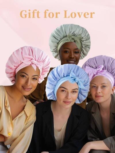 Silk Bonnet, Satin Hair Bonnet For Sleeping For Wavy Curly Natural Hair