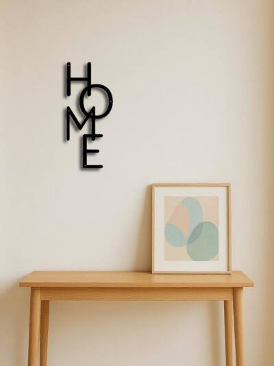 Metal Wall Decor HOME Letter Wall Sign Unique Design For Bedroom Decor&Gifts