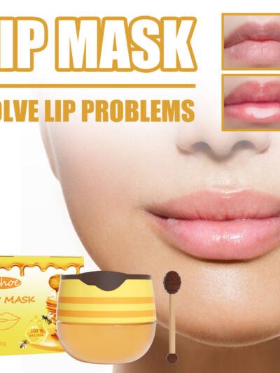 EELHOE Honey Lip Mask Moisturizing Exfoliating Lip Care Bee Lipstick