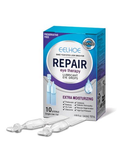 EELHOE Eye Drops Relieve Redness And Blurred Eyes Eye Fatigue Dryness Blurred Vision Moisturizing Eye Care Solution