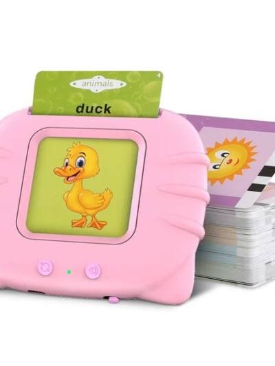 224 Words Kid Talking Cards 112 Card Electronic Cognitive Audio Toddler Reading Machine Animal