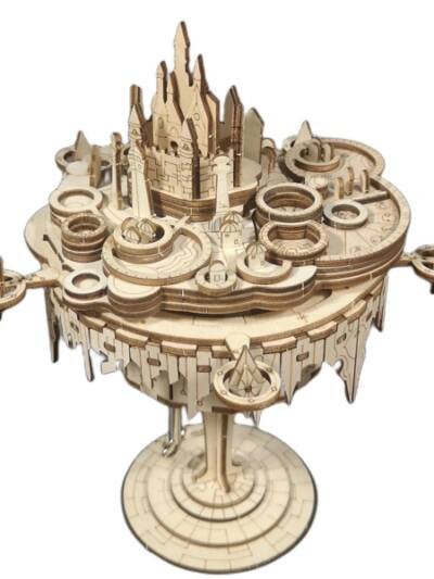 MUSIC PARK 3D Wooden Puzzles Music Box Kits You Are My Sunshine Castle Building Model DIY Crafts Birthday Gift For Women