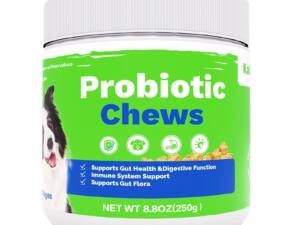 OEM Hot Sales Probiotics Chews For Pets Customized Shape For Digestive Health Pets Supplement Healthy Gut For Dogs