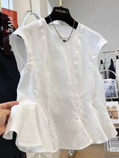 Loose-fitting Casual Shirt Vest Top For Women