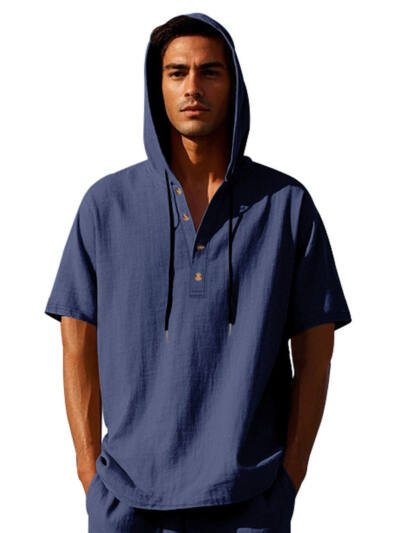 Men's Linen Short Sleeve T-Shirt