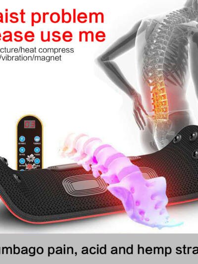 Relaxation Electric Lumbar Traction Device Waist Back Massager Vibration Massage Lumbar Spine Support Waist Relieve Fatigue