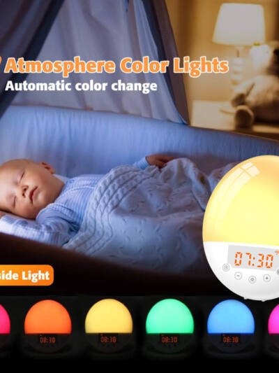 WiFi Voice Control Intelligent Alarm Clock, Sunrise Natural Wake-up Light
