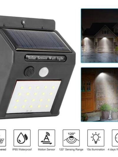 Solar Light 20 LEDs Outdoor PIR Motion Sensor Lights